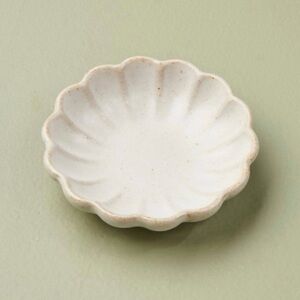 Hearth & Hand Fluted Ceramic Trinket Dish Vintage Cream